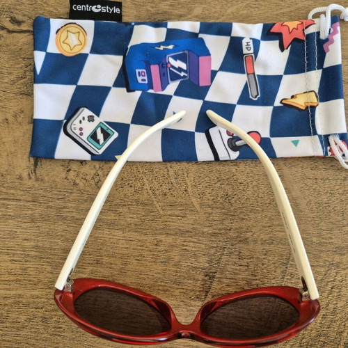 Rayban Junior RJ9043S sunglasses like new, white and red