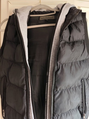 Edward Jeans sleeveless men's vest like new, black and gray, size M