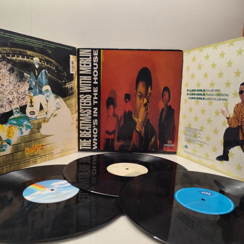 Vintage Hip Hop R&B Hip-House vinyl records pack of 3, like new