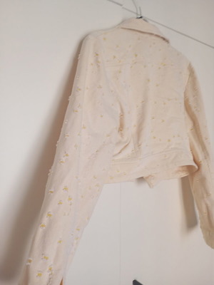 Twenty 29 τζιν crop top σαν καινούργιο, 90% βαμβάκι, bitter yellow, μέγεθος M