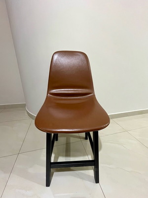Dining or office chair like new, brown leatherette