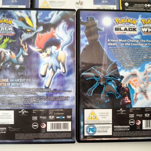 Pokemon Movie Collection DVD Bundle Lot, 6 movies