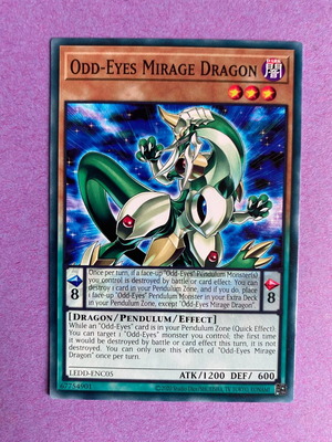 Odd-Eyes Mirage Dragon Yu-Gi-Oh Pendulum Monster LEDD-ENC05 1st Edition near mint
