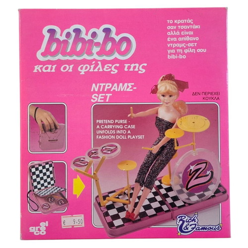 Vintage El Greco Bibi-Bo Rich & Famous Drums Set new in box