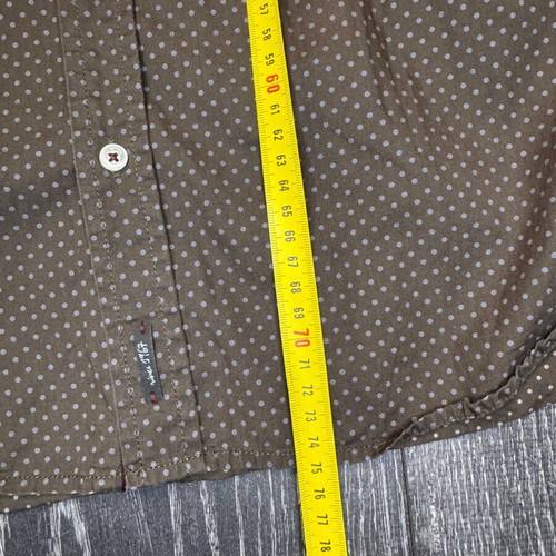 Marc O'Polo Slim Fit shirt L brown with dots used