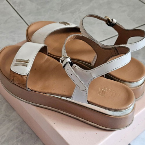 Alviero Martini 1a Classe leather platform sandals