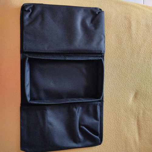Remote control and item organizer for sofa with black base