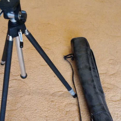 Camera tripod used with case