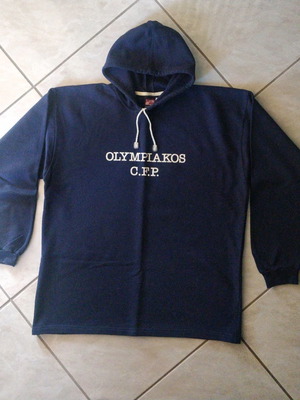 Ολυμπιακός vintage hoodie μεταχειρισμένο, σκούρο μπλε, μέγεθος Medium