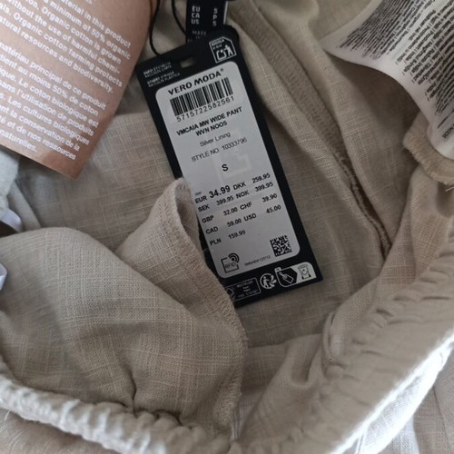 Vero Moda summer pants new, beige, size S
