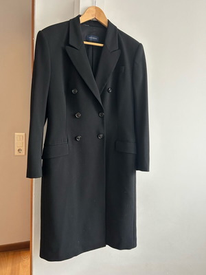 Piazza Sempione double-breasted coat black like new, size L