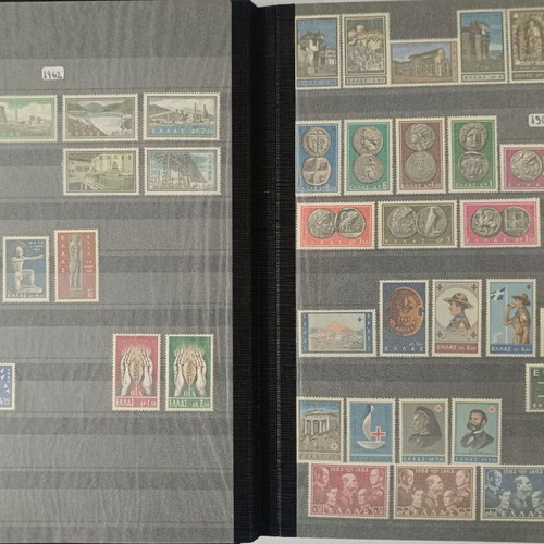 Greek Stamp Collection 1960-2000 New, Complete Series in Album