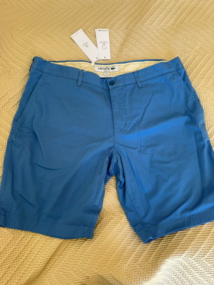 Lacoste men's shorts bermuda new, blue, sizes L and XL