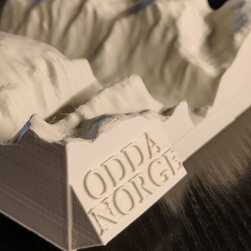 3D Printed Topographic Map made to order, PLA plastic