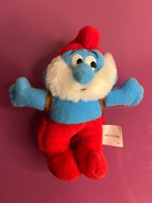 Smurfs McDonalds Happy Meal Papa Smurf plush figure like new