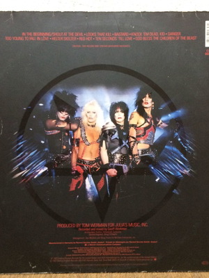 Motley Crue Shout at The Devil LP μεταχειρισμένο, πρώτη γερμανική έκδοση