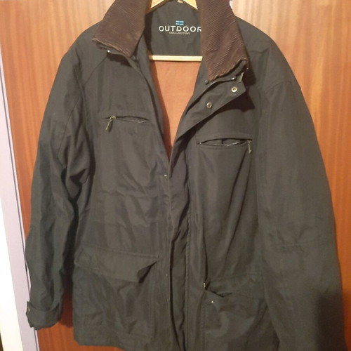 Unisex jacket new, warm, black with removable collar