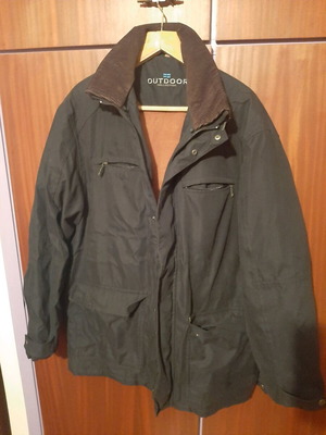 Unisex jacket new, warm, black with removable collar