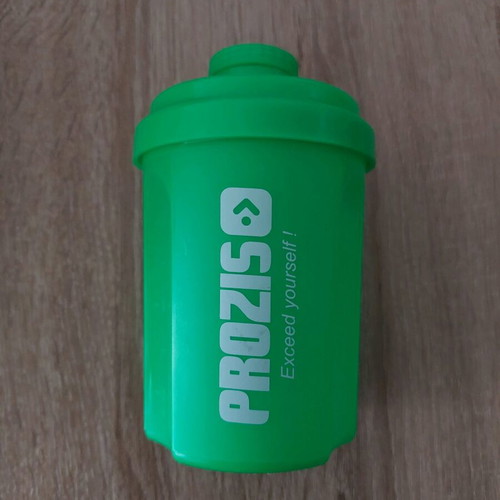 Prozis protein shaker like new, 400ml green with measuring cap