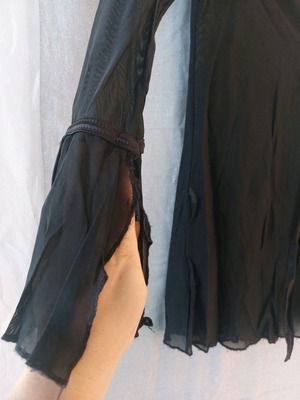 Benissimo transparent jacket used, one size, black
