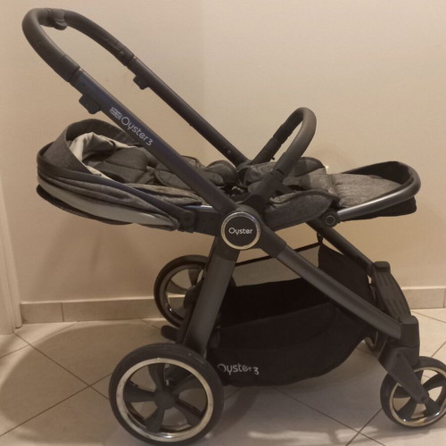 Oyster 3 stroller used with adapters and covers included