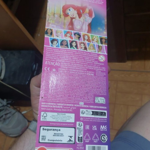 Disney Princess Ariel doll new, slight box wear