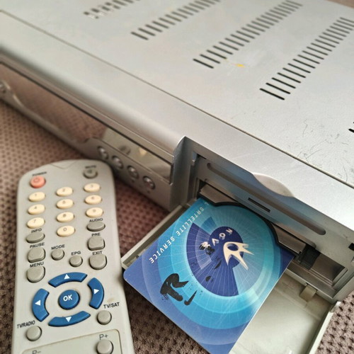 Heacker satellite receiver used