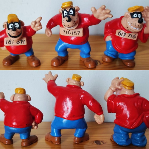 Disney DuckTales Bullyland figurines vintage set used, 8 pcs