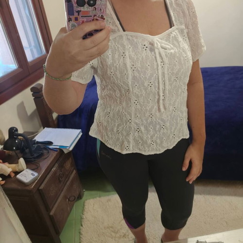 Kipour Style Top XXL like new, white, polyester