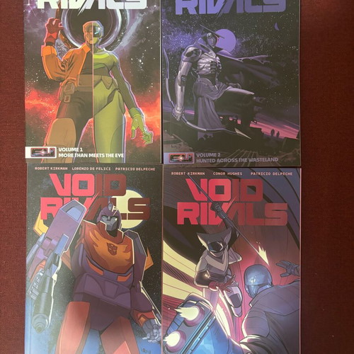 Image Comics Void Rivals and Transformers volumes 1-5 like new