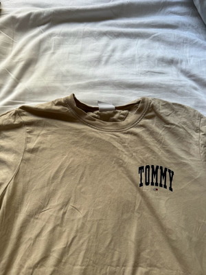 Tommy Jeans Ανδρική Μπλούζα Μπεζ Άριστη Κατάσταση Μέγεθος S
