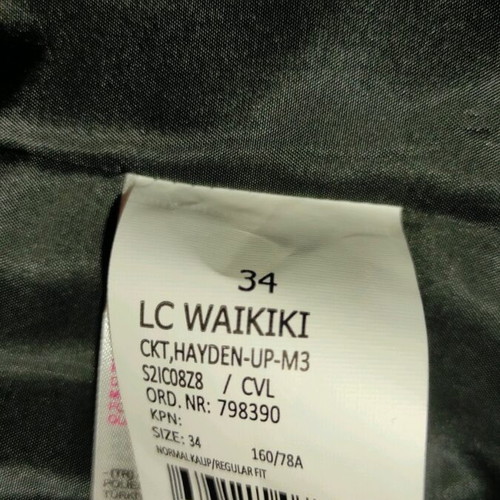 Black Jacket size 34 like new, slim fit