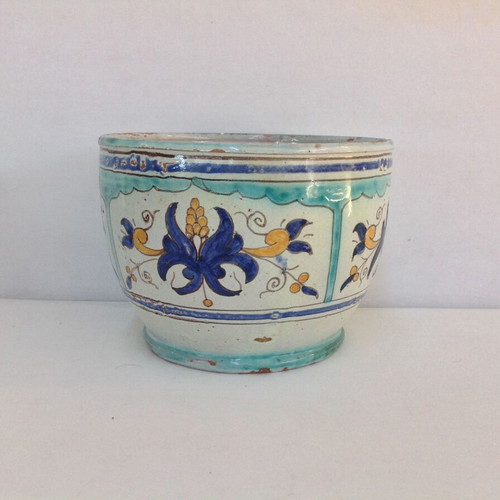 Vintage 1980 Moroccan Safi Vase Igolall/Dmani Handmade with Wooden Base