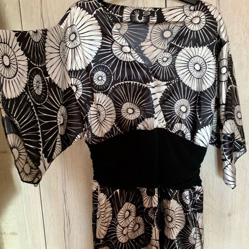Desiree blouse dress like new, size L, black-beige