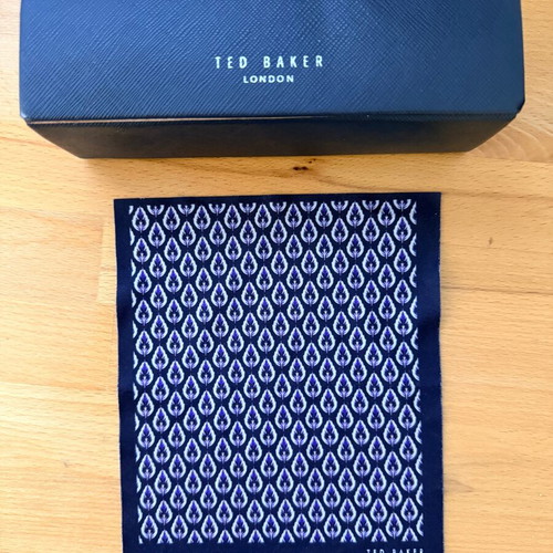 Θήκη γυαλιών Ted Baker London καινούργια, μπλε και πορτοκαλί
