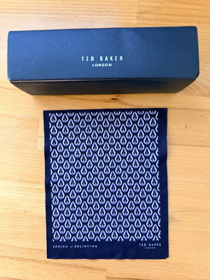 Ted Baker London калъф за очила нов, син и оранжев