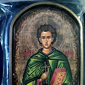 Εικόνα βυζαντινή μικρή Ο Άγιος Ιωάννης,στην ζελατίνα του, η τιμή του είναι 0,59