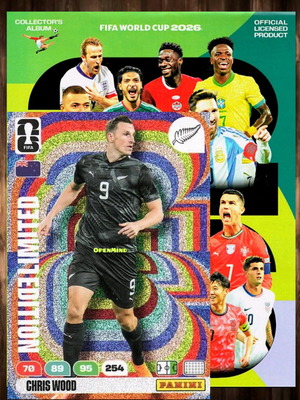 Κάρτα Wood limited FIFA World Cup 2026 Adrenalyn XL New Zealand καινούργια