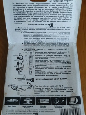 Misclot cassette cleaner used