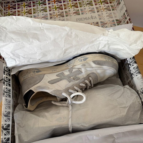 Premiata men's sneakers Nous 6765 size 41 like new, white