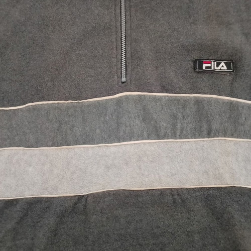 Fila men's wool pullover sweater XL used, gray, vintage style