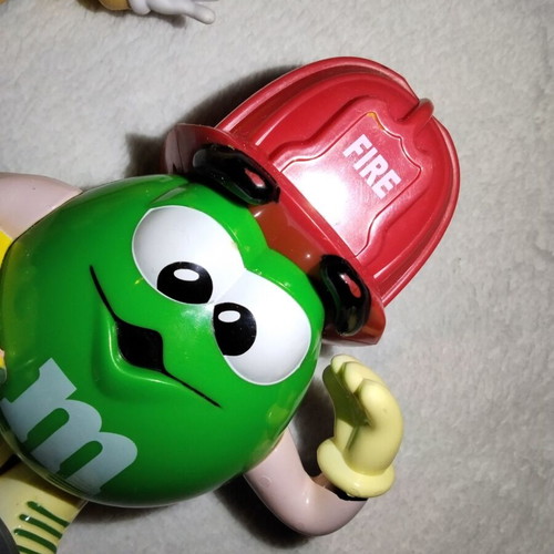 Vintage M&M's dispenser and light up candy fan set used