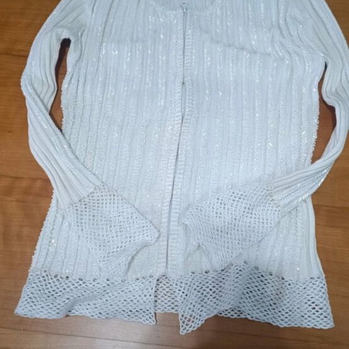 White cardigan like new, size S