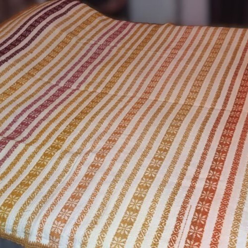 Handwoven blanket on loom like new with traditional patterns