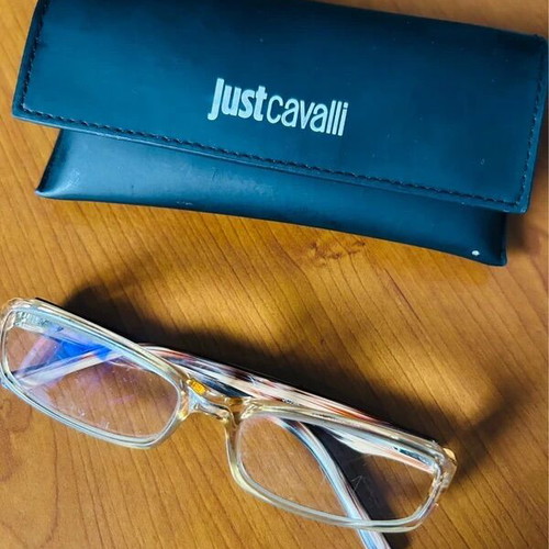 Just Cavalli eyeglasses used, beige, with medium myopia lenses