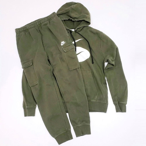 Nike DM5458 CD3129 men's sportswear set used, size S, green