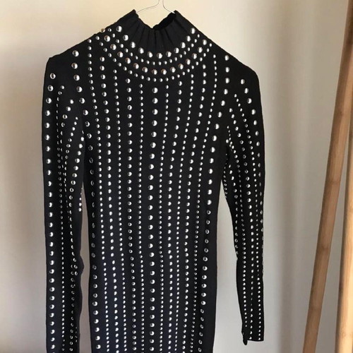 Zara limited edition dress with studs new, black, size S