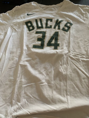 Nike Antetokounmpo Milwaukee Bucks No34 shirt like new 2XL