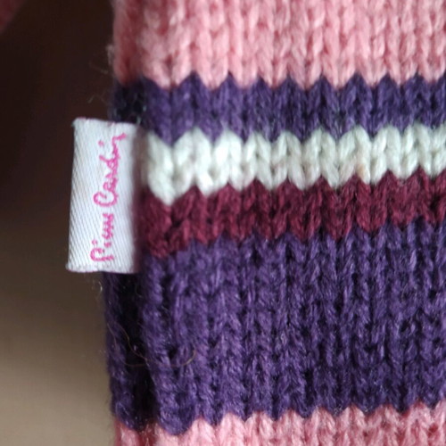 Pierre Cardin sweater for girl 12 months like new, pink and purple