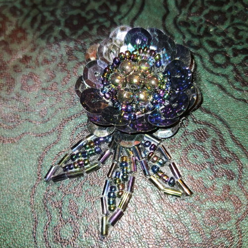 Handmade vintage brooch used